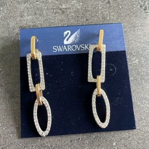 Swarovski multiple shape pierced earrings